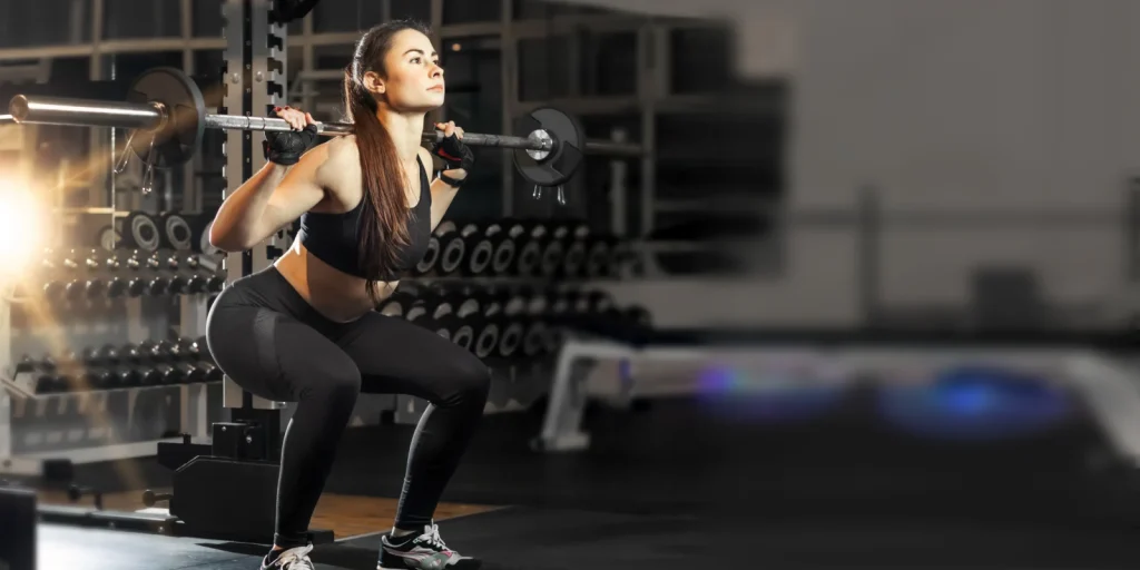 woman in Zone Fitness lifting a barbell