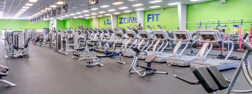 Interior of Zone Fitness showing equipment